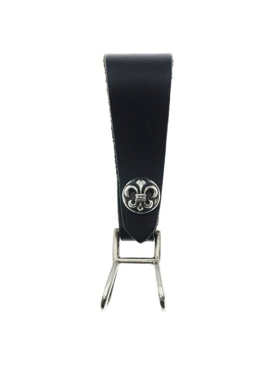 Chrome Hearts Belt Loop BS Button Leather Silver Black main image 6